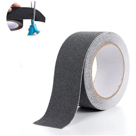 Anti-skli tape - 10 meter - 25 mm - Selvklebende tape - Vanntett - Supersterkt feste - Grå