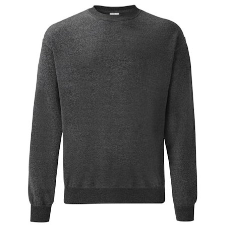 Fruit Of The Loom Herr Set-In Belcoro Garn Sweatshirt S Mörk H