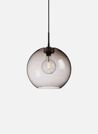 Gloria taklampe Ø32 - sort/røk