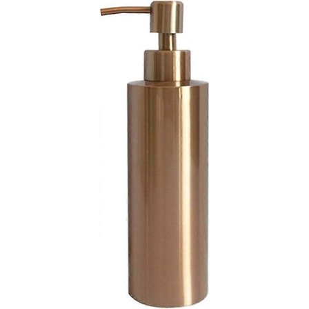 350 ml flytende såpedispenser i rustfritt stål i roségull for kjøkken og bad
