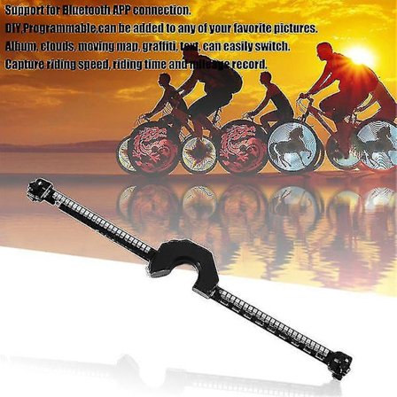 Sykkelhjul LED-lys med Bluetooth-kontroll, vanntett