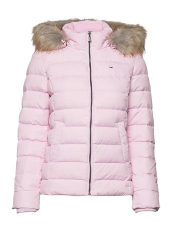 Tjw Basic Hooded Down Jacket Pink Tommy Jeans