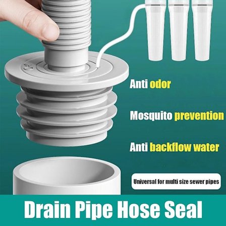 Afløbsslange Silikone Tætning Gulvafløb Deodorant 4 typer(35 til 40mm)