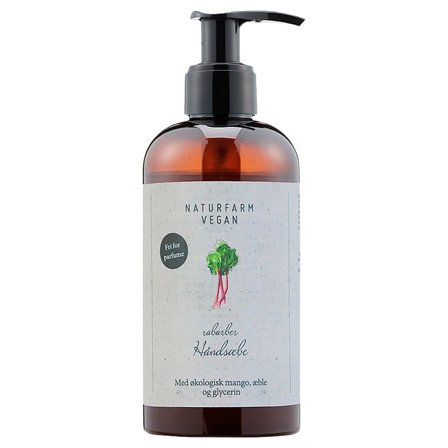 Naturfarm Vegan Rabarber Håndsæbe 250 ml, Skincare, Håndpleje, Håndsæbe