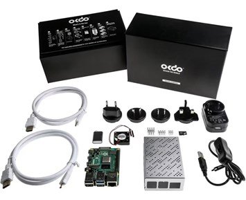 Okdo Raspberry Pi 4, 4GB Starter Kit - Raspberry Pi4 startpaket med allt du behöver
