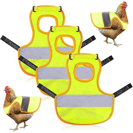 Reflekterende kyllingsele sett for høne - 3 deler grønt