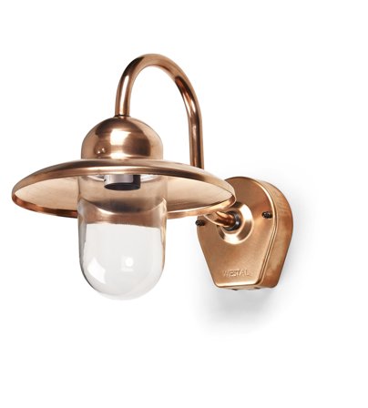 Westal Nisse Veggarmatur 300 x 230 mm, E27 Rå kopper, klart glass, Belysning