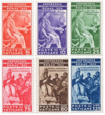 Vatikanet 1935 - MICHEL 45-50 - Ubrugt