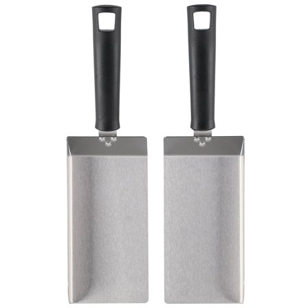 Mustang Stekespadesett for plancha, 2 stk.' - 'Rustfritt stål, sort