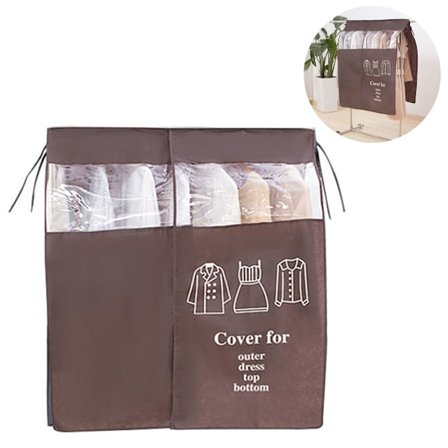 Dammskyddsklädesöverdrag Andningsbart 90 x 110 cm, tjockare PEVA-klädpåse, lång, dammtät Skydd mot fukt. Kapphängare kläder