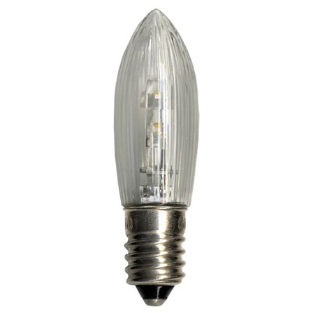 Star Trading - Reservlampe julebelysning LED Bulb E10 10-55V klar 3p Transparent