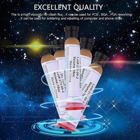 5 stk Loddepasta Flux Fedt 10cc 10ml