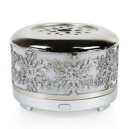 Vattenlös eterisk olja spridare nebulisator för hem bärbar aroma doft luftrenare med 7 färger LED ljus