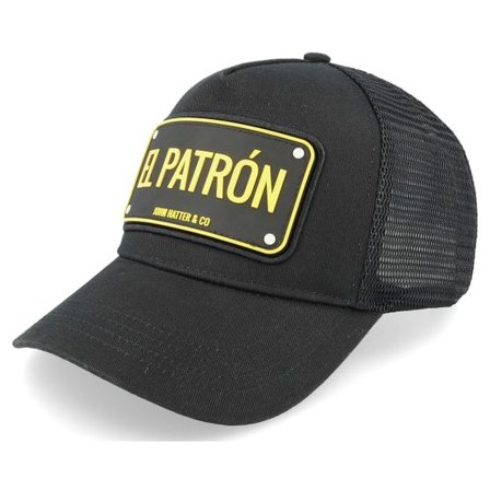 John Hatter & Co - Svart trucker Keps - El Patron Black Trucker @ Hatstore