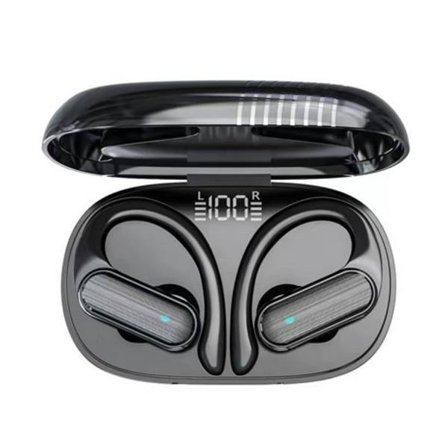 Bluetooth 5.3 Trådløse Ørepropper 60 timers Sportshovedtelefoner med Trådløs Opladningsetui og LED Strømdisplay Vandtætte Over-Ear Hovedtelefoner