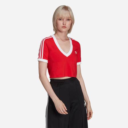 Adidas Originals, Koszulka damska Originals Hc 2038 46 Czerwony, Kobieta, Rozmiar: XS