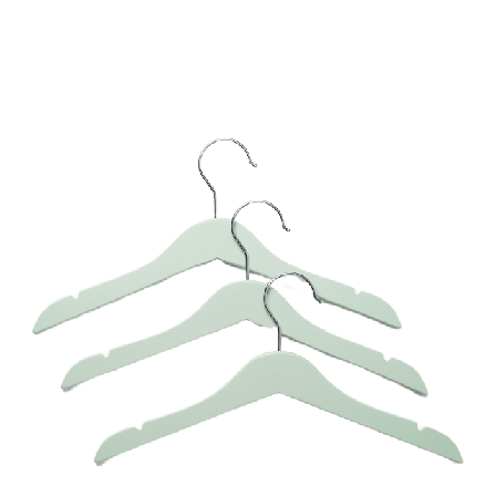 Åhléns Home Barngalge i trä, 3-pack Galgar & hängare Grön ONESIZE