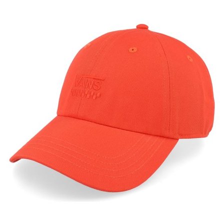Vans - Röd unconstructed Keps - Court Side Curved Bill Jockey Fiesta Dad Cap @ Hatstore