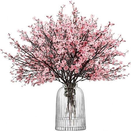 6 stk Baby's Breath kunstige blomster Bulk Silke Røde kunstige blomster Jul Halloween Hjem Bryllupsdekorasjon Real