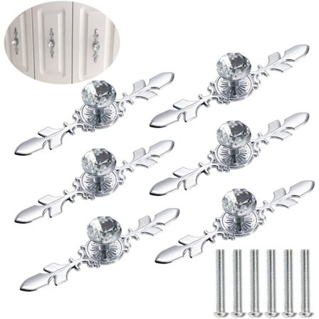 Diamant skåpknopp Diamant dörrknoppar Glasdörrar Skåp Låda