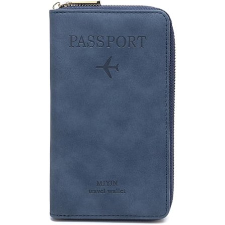 Pas Holder Pung til Mænd & Kvinder, RFID-Blokerende Rejsepung, Pas Holder Kortlommer Dokumentorganisator