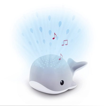 Zazu Wally the Whale Projector Grey, Tøj & Bolig, Børneværelset, Natlamper