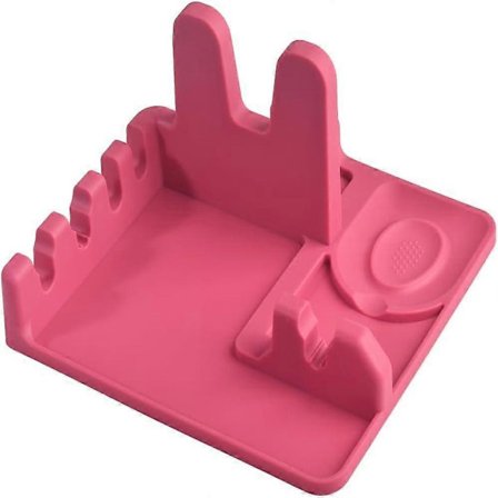 Silikon Skjeholder og Stativ for Pottelokk til Kjøkkenbenk og Komfyrtopp, Holder for Øse/Spleise/Skje/Tang, Matkvalitet Silikon, Varmebestandig