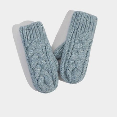 Dame Tekst Touchscreen Vinter Koldt Vejr Super Varme Behagelige Uldstrik Tykke Fleeceforede Handsker Votter