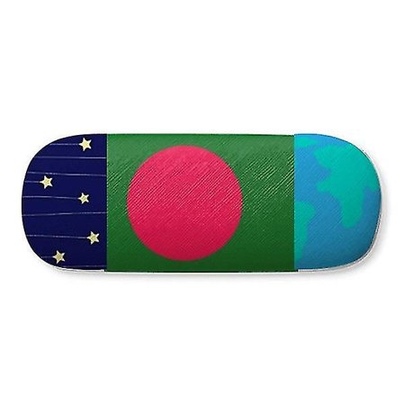 Bangladesh National Flag Asia Country Hard Shell Eyeglasses Glass Case Star Sky