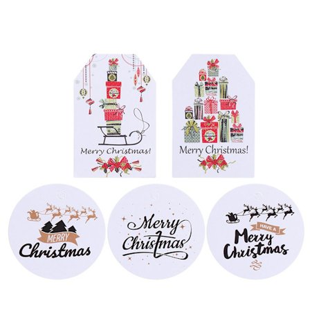 100st presentkort hängande etiketter juletiketter