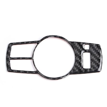 Strålkastarknapp Trim Mjuk Kolfiber Inredning Passar för 5-serie F10 GT 10-17