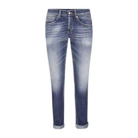 Dondup, George - Five Pocket Jeans Blauw, Dames, Maat:W31