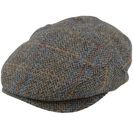 Bailey - Brown flatcap Czapka Z Daszkiem - Lou Oak-plaid Flatcap @ Hatstore