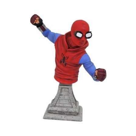 Spider-Man Hemkomstbyst - Diamond Select - Hemmagjord Spider-Man 15 cm