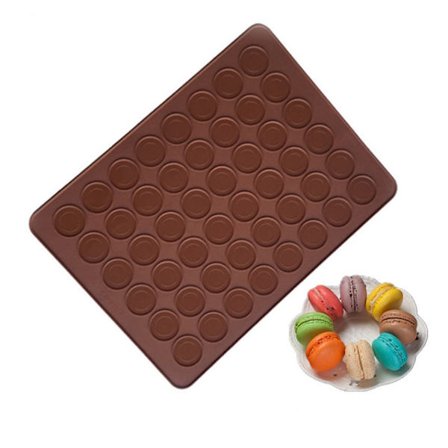 2 Silikon Macaron Bageplader 48 Huller 38*28cm Ensidig
