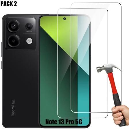 Härdat glas för Xiaomi Redmi Note 13 Pro 4G-5G - Enkel installation Anti-Scratch Pack med 2