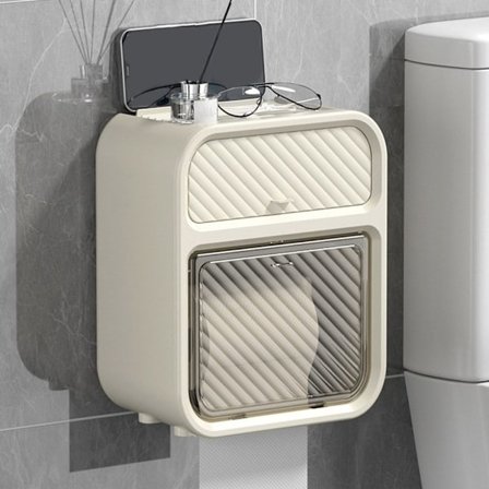 Toiletpapirholder Opbevaringsstativ HVID