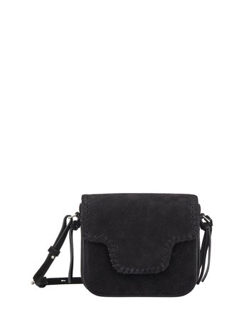 Suede Veg Iris Braid Bag Black Becksöndergaard