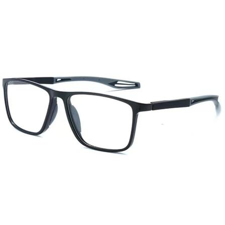 Unisex sportglasögon för närsynthet: Ultralätta silikon- och TR- Svart / Grå +2.0