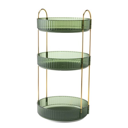 1/2/3 Lager Roterbar Kosmetisk Förvaringsbricka Hållbar Hudvårdsprodukt Förvaringshållare Kompatibel med Badrum Atroviren