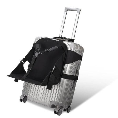 Resväska med sits, åkbar resväska för barn, handbagage med sits, hopfällbar resbarnstol, bärsele för handbagage