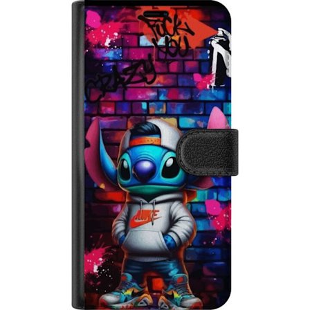 Yhteensopiva Lompakkokotelo Samsung Galaxy A16 5G Katumuksellinen Alien hupparissa Neon Graffiti -tyylillä