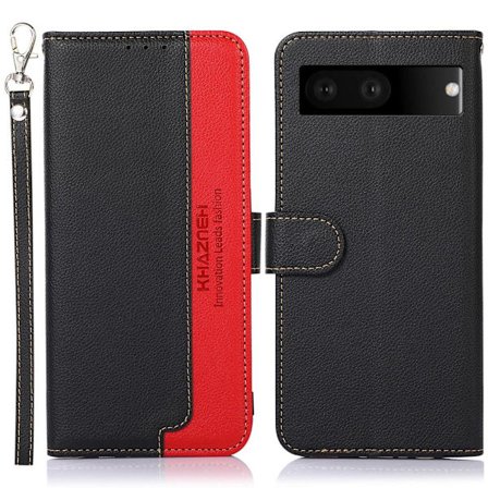 KHAZNEH puhelimen kansi Google Pixel 7 - musta/punainen