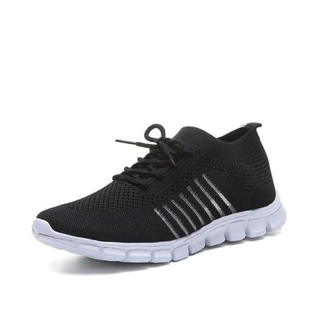 Sneakers damer Platta damskor våren ( set 1) Black 6