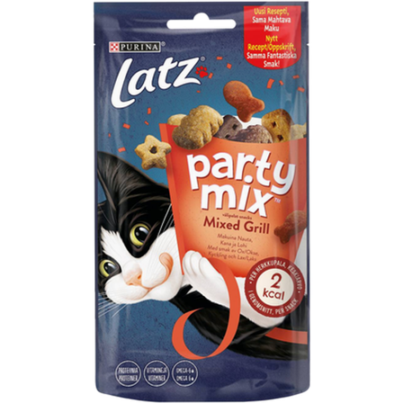 Purina Latz - Latz Party Mixed Grill 60 g - Katt - Kattegodteri & kattegress - Belønningsgodbiter katt - ZOO.no