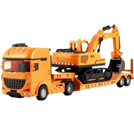 Flakbils Transport Lastbilar Bil Tröghetssläp Leksaker Militär Transport Fordonsmodell Leksaker För R0g4