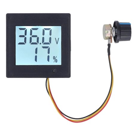 DC Motor Hastighetsregulator med Startknapp LCD Borstad Motor Strömmätare Regulator DC12?36V YEMAA