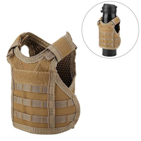 Mini Taktisk Militær Molle Vest for Sofa Ølboks Drikke Dekorasjon Deksel
