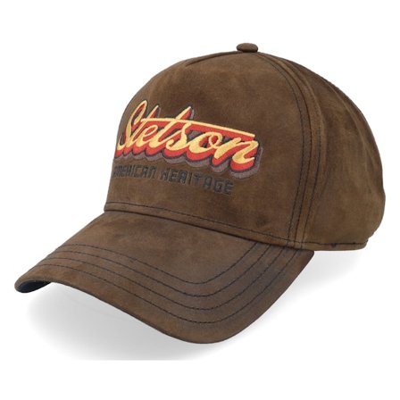 Stetson - Trucker Cap Oily Goat Brown Suede Adjustable Adjustable Brown Cap - @ Hatstore