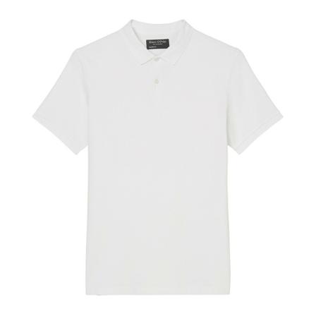 Marc O'Polo Short sleeve Polotröja in piqué fabric vit, Herr, Herr, Storlek: 2XL